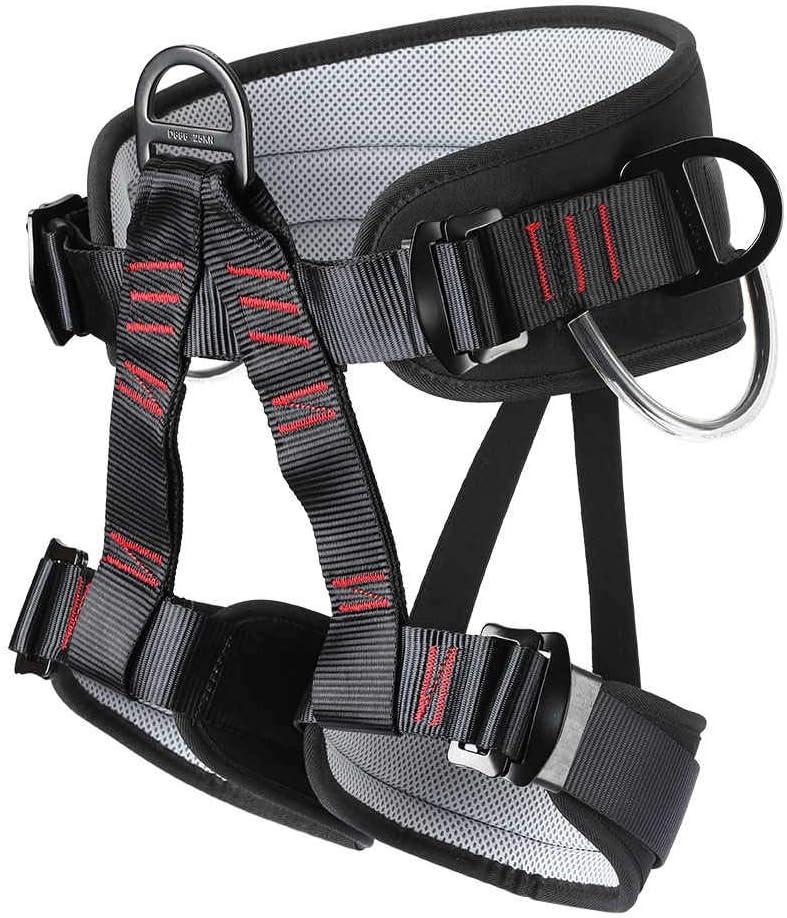 Climbing belts, Thicken Professional Safety Belt for Caving Rock Climbing Fire Rescuing Rappelling Tree and Outdoor Adventure Activities