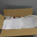 Yerliker 2 Sets 20'' Tall Acrylic Flower Vase Wedding Centerpieces Flowers Stand with Hanging Glass Tealight Globe Candle Holders, Crystal Garland Strands and Self Adhesive Hook (Cuboid)