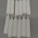 Paraffin-Free Shabbat Shabbos Sabbath Candles - Pack of (12) White