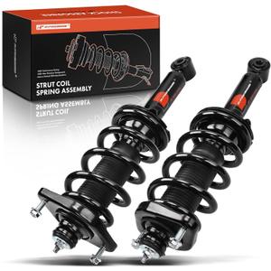 A-Premium Rear Complete Struts Compatible with Honda CR-V [FWD] 2012-2016 - 2x Replacement Suspension Shock Absorber with Coil Spring Assembly
