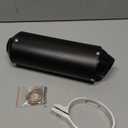 FVRITO 28mm 1.1 inch Exhaust Muffler Silencer Pipe and Clamp Gasket for 50cc 110 125cc Coolster Sport-B Taotao Chinese Dirt Pit Bike Venom ATV Quad 4 Wheeler Black