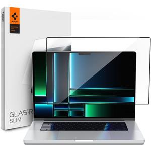 Spigen Tempered Glass Screen Protector [GlasTR Slim] Designed for MacBook Pro 14 inch (M5 / M5 Pro / M5 Max / M4 series / M3 series / M2 series / M1 series)