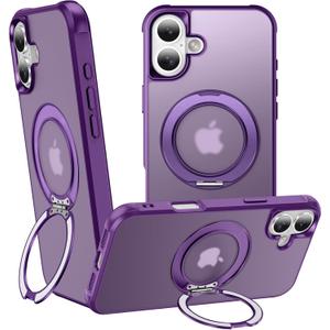 360 Magnetic Swivel Ring for iPhone 17 case, Purple