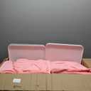 Windyun 4 Pack Kids Teepee Tent for Slumber Party with Mattress and Lights, Sleepover Tents for Girls Boys Indoor Outdoor Cotton Teepee with Airbed Tray Blanket Birthday Party Supplies(White)