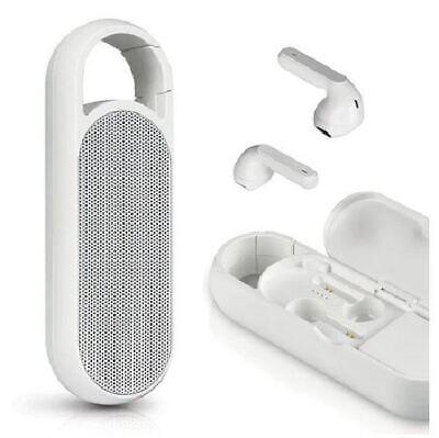 DUO BLUETOOTH SPEAKER/BUDS WHITE