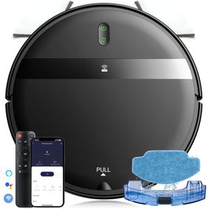 Robot Vacuum and Mop Combo, Tangle-Free Powerful Suction, Robotic Vacuum Cleaner - Alexa & App Scheduling, Long Runtime, Automatic Robot Vacuum Cleaners for Home