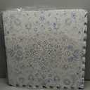 Extra Large Baby Play Mat - 4FT x 6FT Non-Toxic Foam Puzzle Floor Mat for Kids & Toddlers (Persia Handmade Pattern, Blue and White)