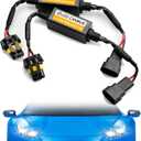 2PCS Car LED Headlight Decoder, 9006/9005 Blinker Resistor Hid LED Conversion Kit Warning Error Decoder Universal Anti Flicker Relay Canceller Capacitor Resistor Harness Adapter9006/9005