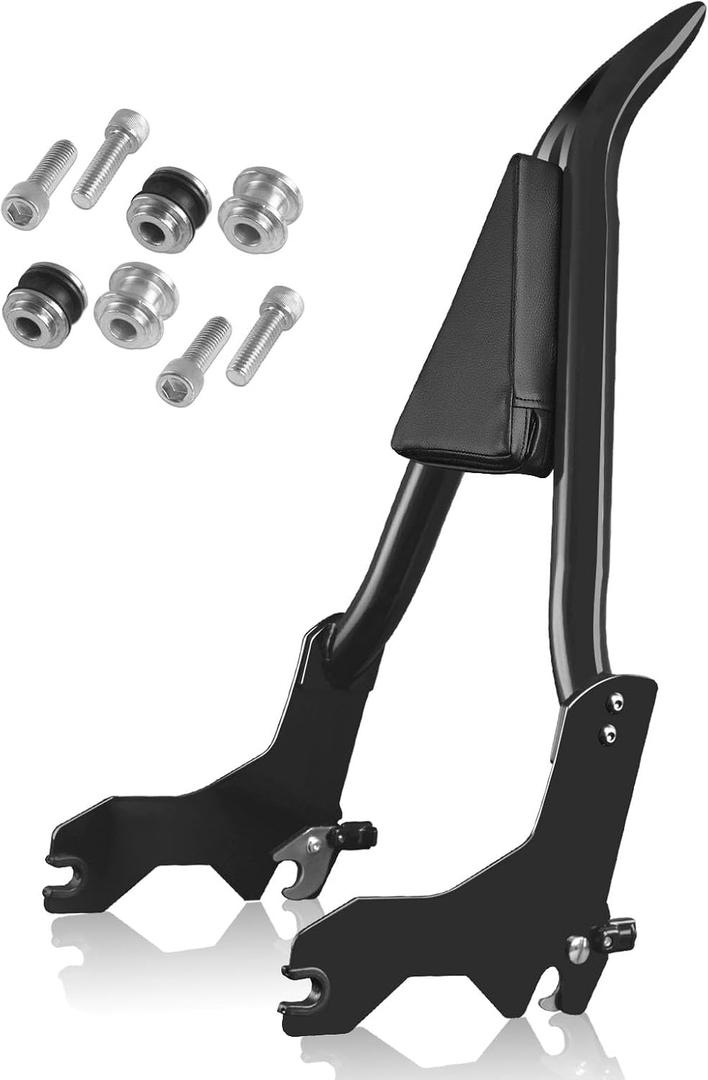 Detachable Passenger Backrest Pad Docking Sissy Bar for Harley Davidson Softail Models 2018-2025 for Harley Lowrider s ST FXLR FXRST FXLRS FXLRST Sport Glide FLSB Dyna Black