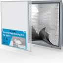 Air Jade Sound Deadening Kit for Vent, Sound Deadener and Mesh Vent Cover for Vent Soundproofing and Vibration Dampening, Includes 3 sqft Sound Deadening Mats & 2 Pcs Vent Covers 15 x 15 in, White