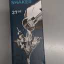 BARE BARREL Insulated Cocktail Shaker Set | Double Wall Stainless Steel | Martini Shaker for Home Bar Bartending | Built-in Drink Measure System & Strainer, Travel Bag, Recipes | Gift Set (Matt Black)