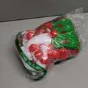 12Pcs Christmas Gift Doll Bags with Drawstring, 8x10in 3D Christmas Goody Gift Bags Small Fabric Xmas Candy Bag, Burlap Treat Xmas Reusable Gifts Wrapping Bag Holiday Party Favors Decor Santa Sacks