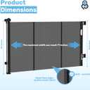Baby Proof Me Retractable Baby Gates for Stairs & Doorways - 71 Wide Mesh Safety Gate for Toddlers, Dog & Pets - Use for Indoor/Outdoor, Hallways, Deck, Porch - Easy Installation, Secure Closure