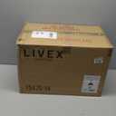 Livex Lighting 75475-14 Textured Black Outdoor Semi-Flush Mount with Clear Water Glass