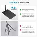 InnoGear Tablet Floor Stand, Overhead Bed Phone Stand Adjustable Holder Universal Floor Stand Compatible with iPhone iPad Pro Air Mini, Samsung Tab, Kindle, E-Readers (Large)