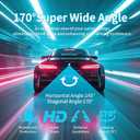 Backup Camera for Cars AHD 1080P 170 Degree Wide View Angle Rear View Camera Back up Camera with Clear Night Vision IP68 Waterproof CVBS Reverse Camera for Car Sedans SUV MPV Van Pickup (6m Cable)