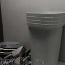 IRIS USA Pet Food Storage Container 25 lbs, Premium 60% Improved Airtight Seal with Air Valve, 2 Cup Scoop, Removable Wheels, Easy to Open - Made in the USA, Gray (4 Pack)