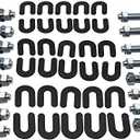 maXpeedingrods 46 Pcs Car Lift install Kit 16 Pack 5-1/2" x 3/4" Wedge Anchor Bolts + 30 Pack Shim Kit