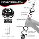 BUCKLOS 1-1/8 Bike Headset MTB Threadless 34 44 44-50.6 44-55 44-56 41.8-52mm, Straight Tapered Tube Mountain Bikes Road Bicycle Double Sealed Bearings Headsets, for Frame Fork Expander Plug Star Nut