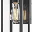 Odeums Outdoor Wall Lantern, Exterior Wall Mount Lights, Outdoor Wall Sconces, Wall Lighting Fixture, Exterior Light Lantern Fixtures, Porch Light Lamps Modern Porch Lighting for Garage (Black, 1PACK)