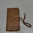 Case Wallet for iPhone 14 Pro Wallet Case, 6.1 Inch Magnetic Detachable Leather Flip Case Card Holders, iPhone 14 Pro RFID Blocking Phone Cover, Brown