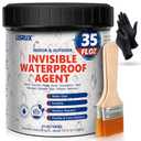 Transparent Waterproof Coating, 35 Oz Invisible Waterproof Agent, Water-Based Waterproof sealant for Roofs, Walls, Gardens, Terraces, Indoor & Outdoor Use