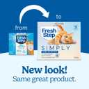 Fresh Step Advanced Simply Unscented Multi Cat Clumping Cat Litter, Low Dust, Odor Control with Activated Charcoal Tech, Compatible in Automatic Litter Boxes, 18.5 lb.