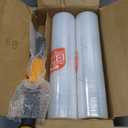 Stretch Film Shrink Wrap for Moving Supplies (15inch, 2 Pack) x 1000ft, Industrial Strength Plastic Wrap Stretch Roll for Pallet Wrapping Shipping Moving Boxes Storage Furniture with Handles, Clear