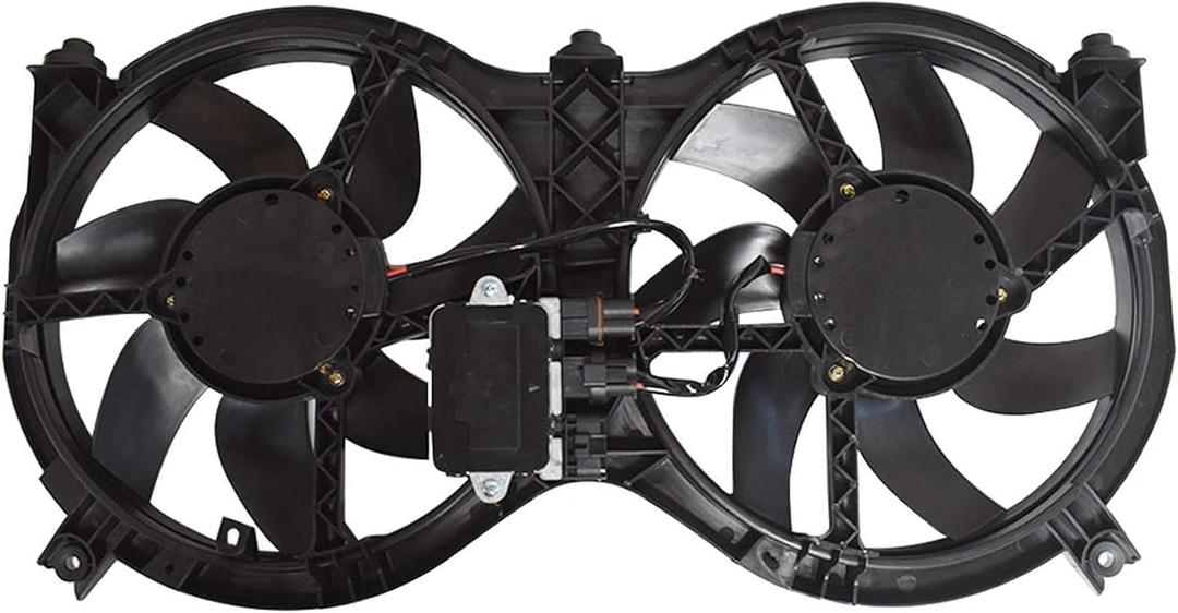 OYEAUTO Radiator Cooling Fan Assembly 621-586 Compatible with Nissan Pathfinder 2001-2004 2013-2024&Infiniti QX60 2014-2024 2.5L 3.5L L4 V6