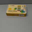 CUBIDI Original Wooden Stacking Tumbling Tower Game That Promotes Development & Motor Skills of Toddlers Block Game for Children & Adults and Family