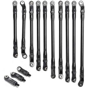 10PCS/Set Aluminum Rod Link Linkage for Axial SCX10 II 90046 90047 1/10 RC Crawler #B