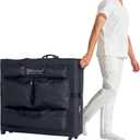 Master Massage Luggage Style Wheeled Massage Table Carrying Case 27” to 32” Width Folding Massage Table- Black, 1 Count