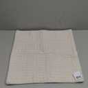 SARO LIFESTYLE Geometric Glam Dashed Woven Throw Pillow Cover, Natural, 20"