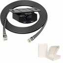 Universal bass knob,bass knob for amp,Universal Bass Volume Knob with Extension Cable for Car AmplifierSuitable for 4-pin bass knobwith 5M/16FT Cable, Black, ERES-BK-1