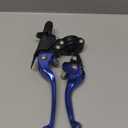 JFG RACING Motorcycle Brake Clutch Lever 7/8'' 22mm Folding Levers Aluminum Alloy Universal for CRF50 KLX SSR TTR 110 125 150 200 250cc Dirt Pit Bike ATV Mini Bike Blue