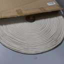 Large Paper Pendant Light with Cord and Canopy, 23.6in Off White