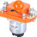 X AUTOHAUX MZJ-400A Main Contactor Solenoid Metal Plastic for Golf Cart 48 Volt 400A Solenoids Replacement