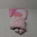 VitalCozy Hamster Playpen with Mat Small Animal Cage Tent Breathable Transparent Guinea Pig Playpen Waterproof Portable Yard Fence Mat Foldable Exercise Playpen Outdoor Indoor (Pink,Star)