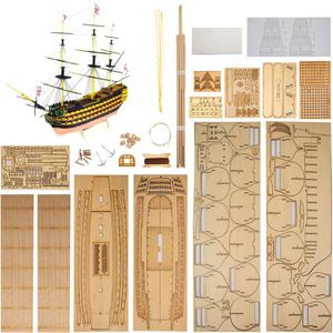 GAWEGM Ship Model Building Kits - 1/200 HMS Victory Ship Model - Sailing Boat Model