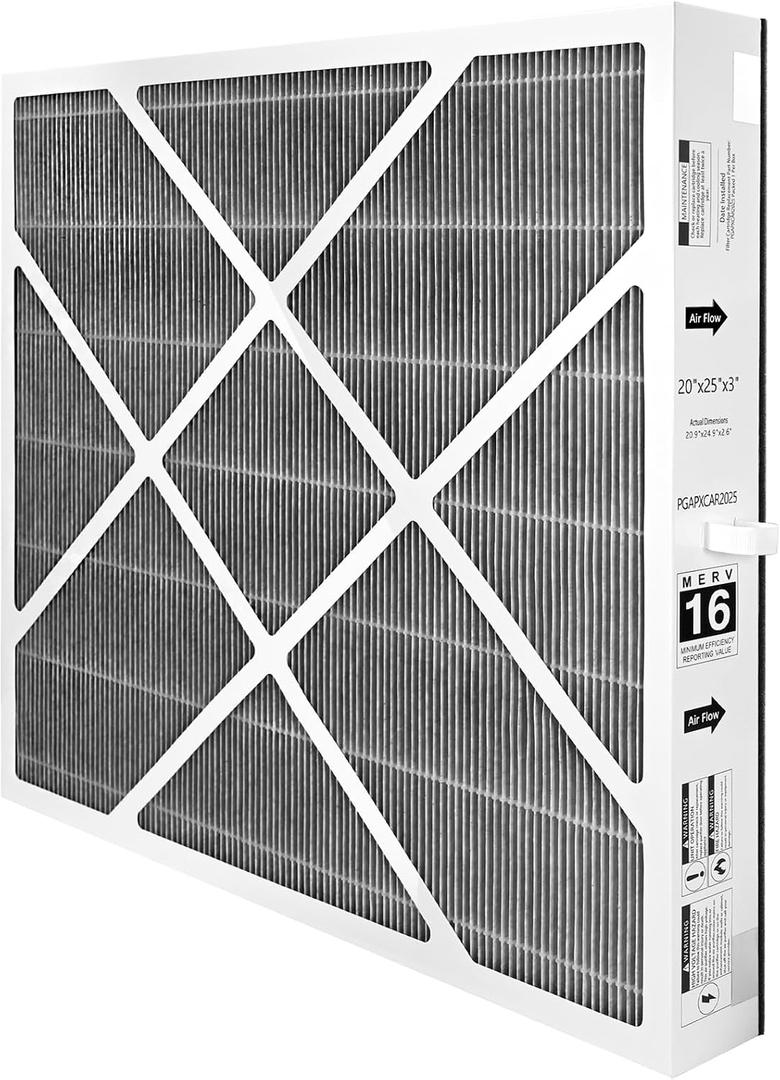 1 Pack MERV16 Air Filter compatible with Bryant/Carrier Air Purifier,20x25x3in, PGAPXCAR2025, AGAPXCAR2025, PGAPAXX2025, PGAPXCAR2025-A01 Cartridge