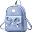 I IHAYNER Girls Bowknot Cute Leather Backpack Mini Backpack Purse for Women