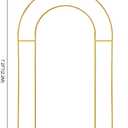Open Arch Backdrop Stand,Double Arch Frame U Shaped Wedding Arches for Wedding Ceremony Birthday Party Bridal Baby Shower Photo Booth Garden Floral Balloon Arch Decoration