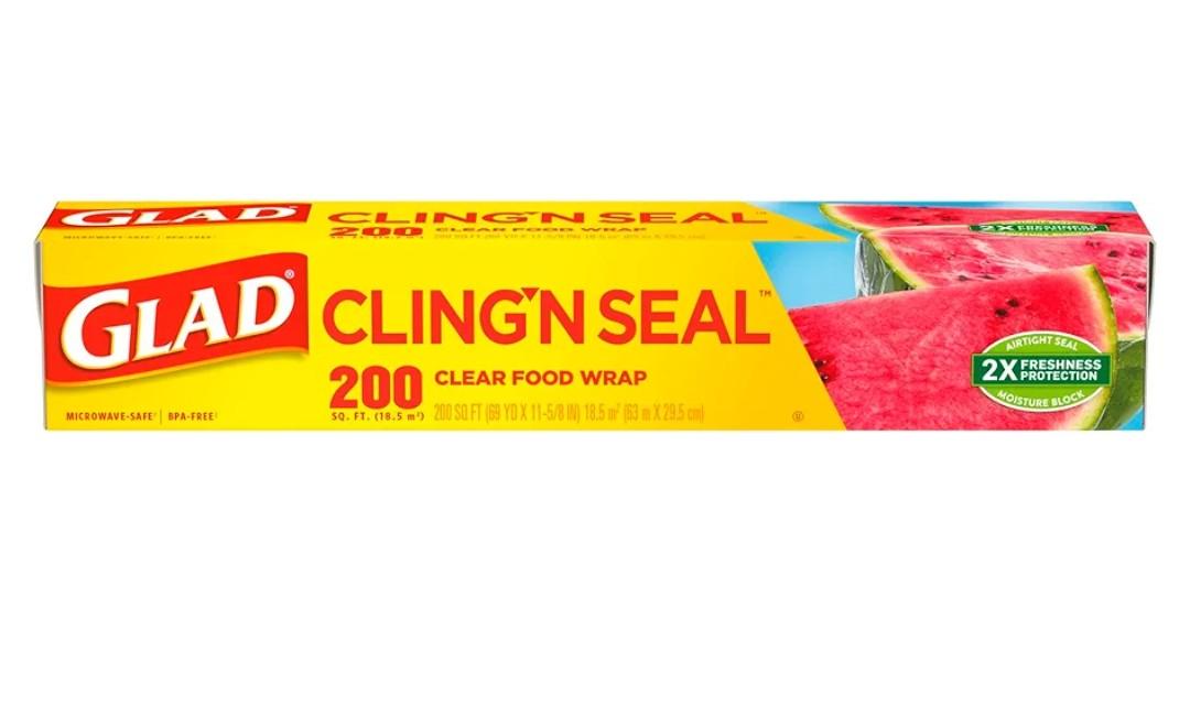 Glad Cling Plastic Wrap, 400 Square Foot Roll, 400 Sq Ft (Pack of 2)