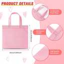 Sunnymove 18 Pcs Pastel Gift Bags Bulk with Handles, Small Non Woven Reusable Party Favor Bags, Treat Goodie Totes for Birthday, Baby Shower, Wedding, Bridal Shower, Graduation Supply