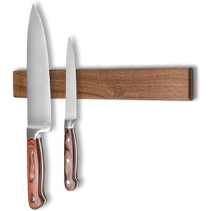 Yuoyar Wooden Magnetic Knife Holder - 12" Magnetic Knife Strips for Wall - knife storage kitchen accessories