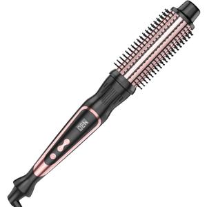 Thermal Brush 1.25 Inch Curling Iron Volumizing Heated Round Brush 1 1/4 Inch Ceramic Tourmaline Heated Hot, Multifunctional Styler Curling Wand (Rose Gold, 1.25 inch)