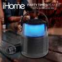 iHome Karaoke Machine with Bluetooth Speaker and Karaoke Microphone, Portable Speaker with Color Changing Lights and Voice Changing Effects (iKBT70)