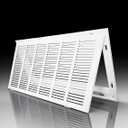 Steel Return Air Filter Grille,Return Vent Cover for Wall or Ceiling [Duct Opening Size] Removable Face/Door for 1 Inch Filters (30"W x 12"H Duct Opening)