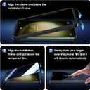 UniqueMe for Samsung Galaxy S23 6.1 inch Privacy Screen Protector,Ultrasonic Fingerprint Compatible[2+2 Pack] 9H Tempered Glass and Camera Lens Protector