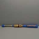 31"/ 35-oz Blue Heavy Weight Two Handed Baseball & Softball bat with Solid Pro Maple Wood for to Improve Strength, bat Speed, Overall Swing Trainer and Adult in Barrel Size 2.50 with Flame Work